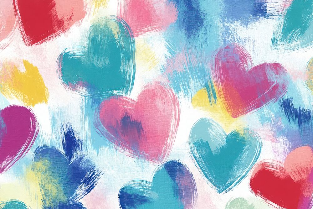 Art background pattern hearts.