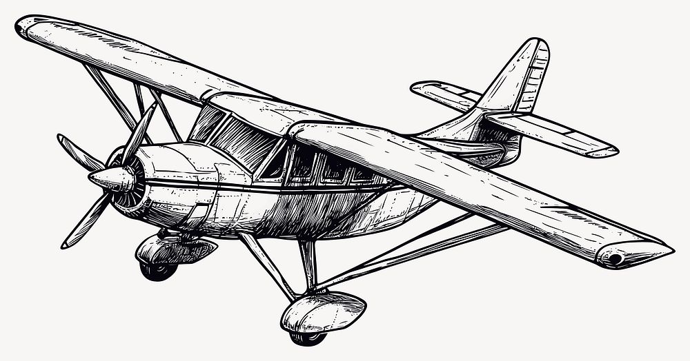 Airplane art aircraft drawing vector