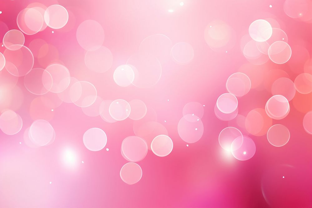 Background with pink bokeh lights blurred soft graphics.