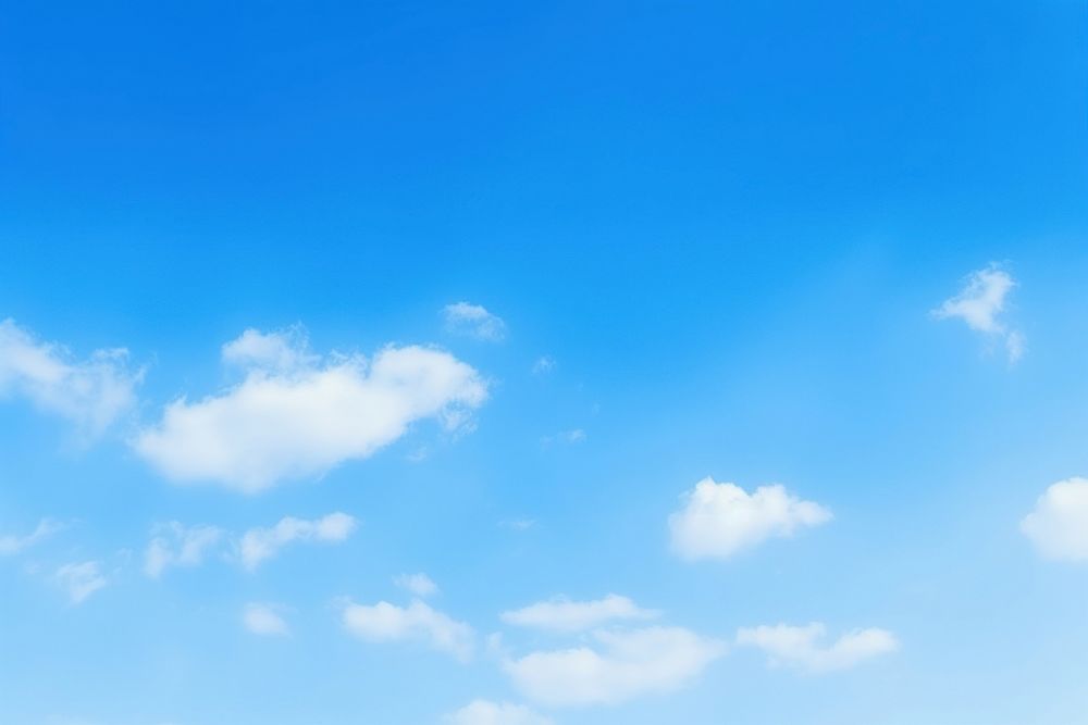 Blue sky with cirrus clouds background nature outdoors.