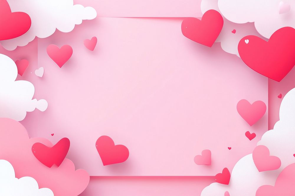 Valentine's background romantic hearts.