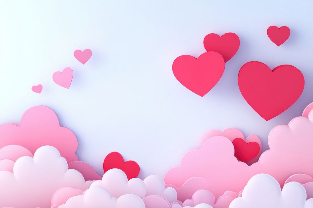 Valentine's background romantic hearts.