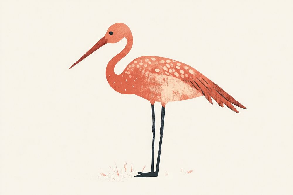 Bird illustration minimalist simple.