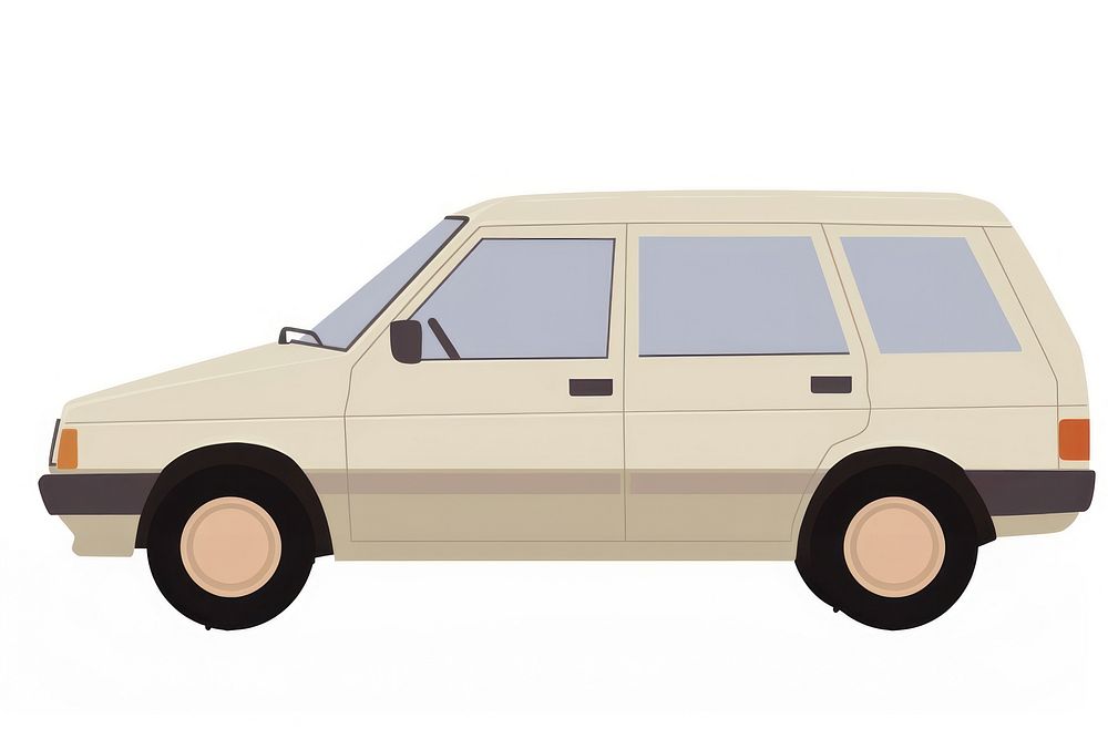 Family sedan van illustration automobile vehicle.