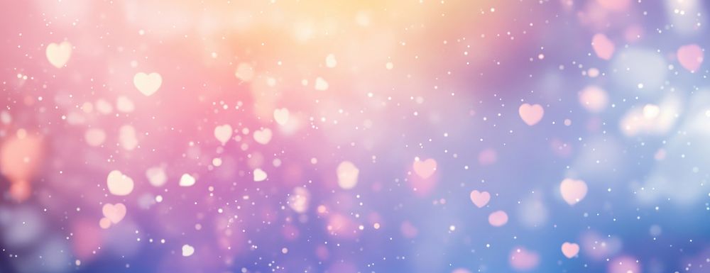 Blurred heart shapes bokeh background hearts pastel.