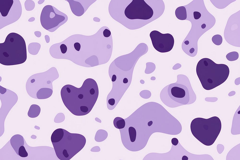 Small heart shapes purple pattern tones.