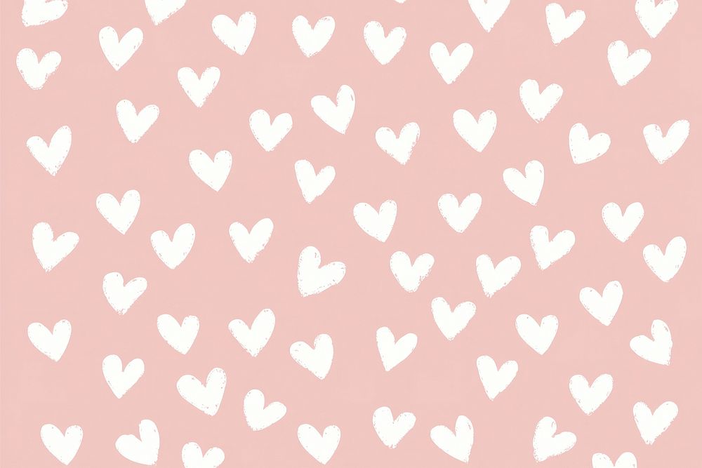 White heart pattern background hearts cute.