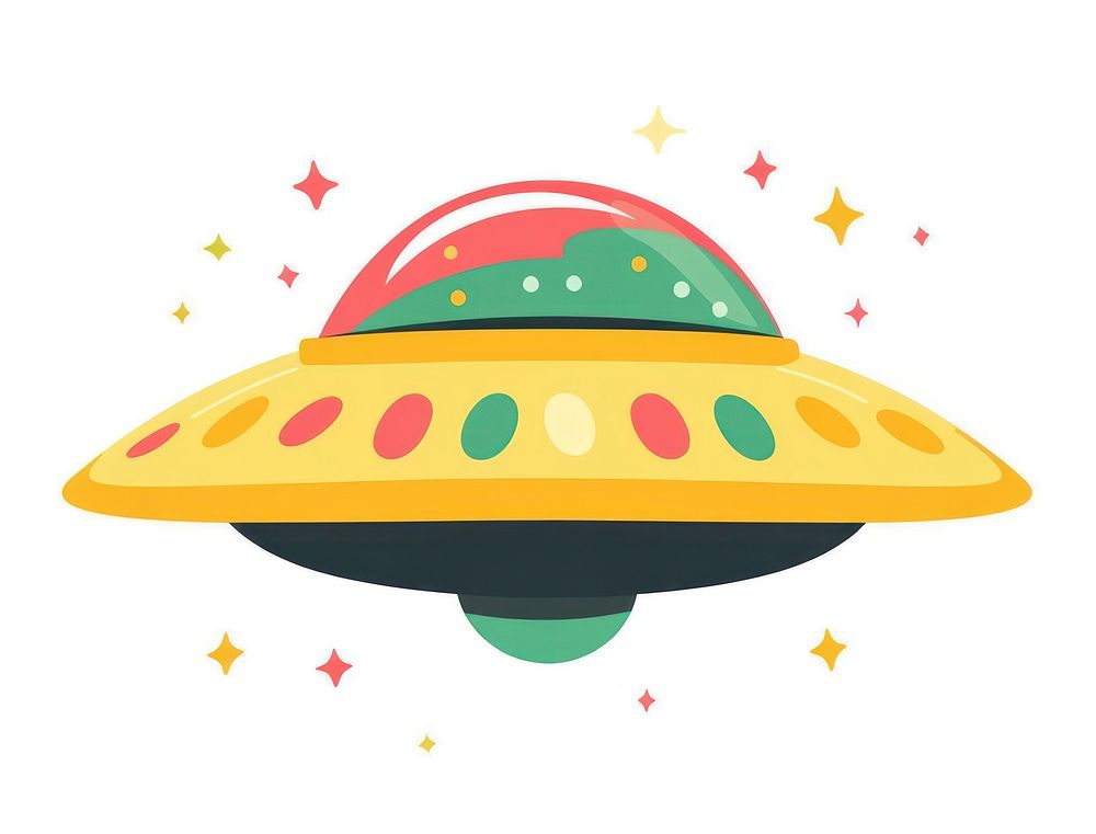 Ufo art illustration background.