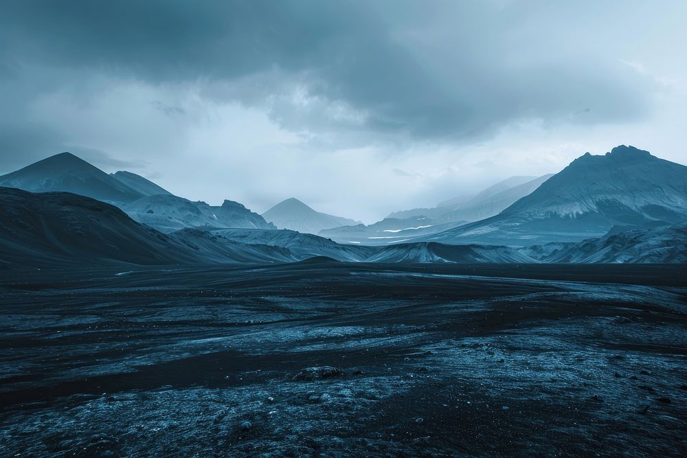 Landscape mountain scenery ground.