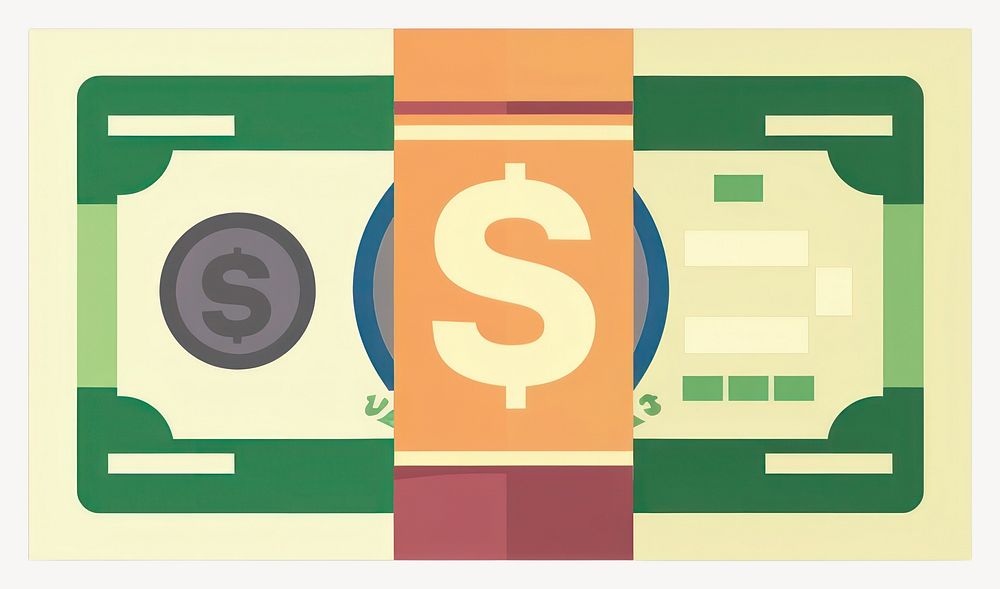 Cash money illustration financial  vector