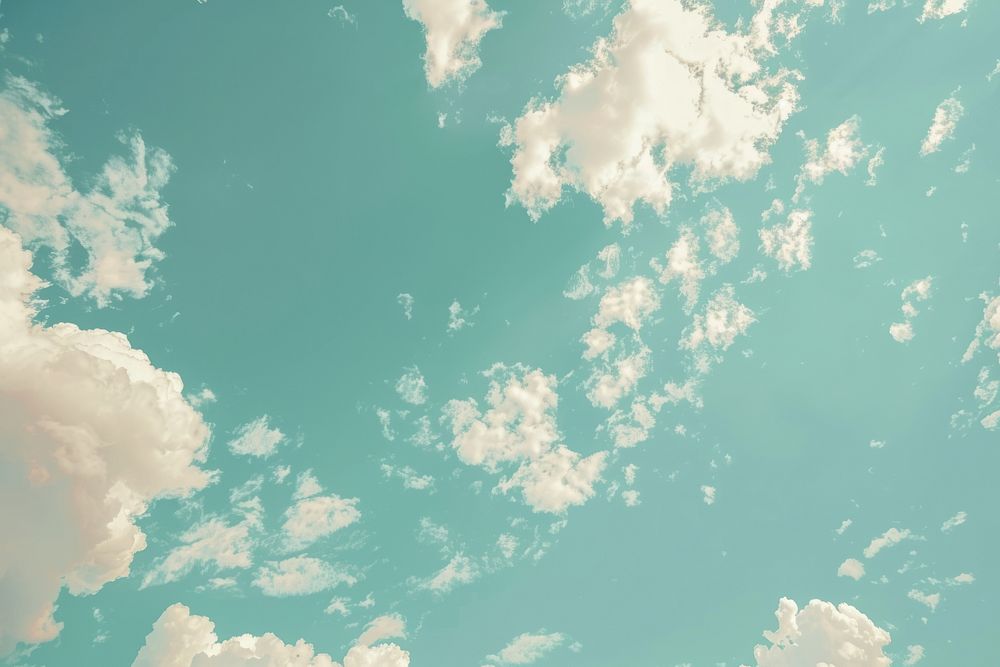 Blue sky with cirrus clouds nature atmosphere outdoors.