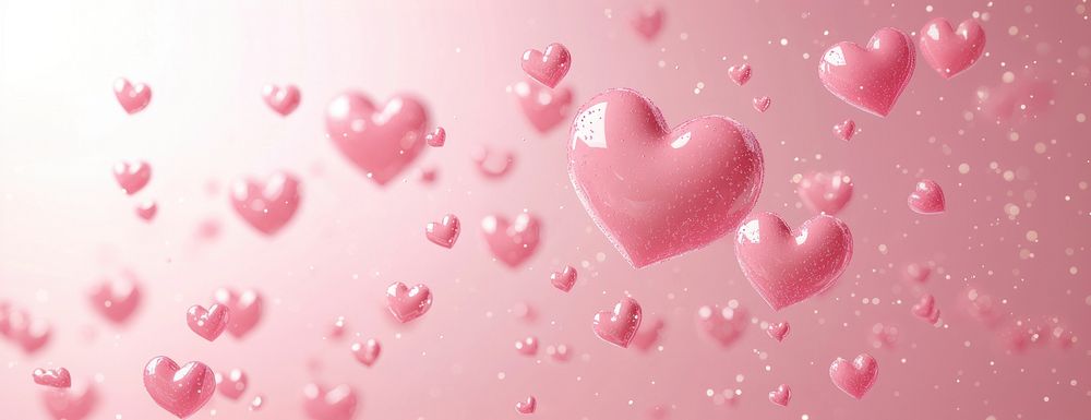 Illustration valentine's background hearts.