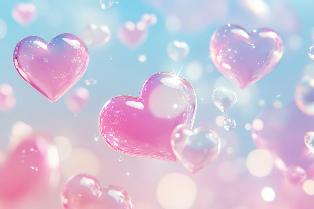 Illustration valentine's background floating.