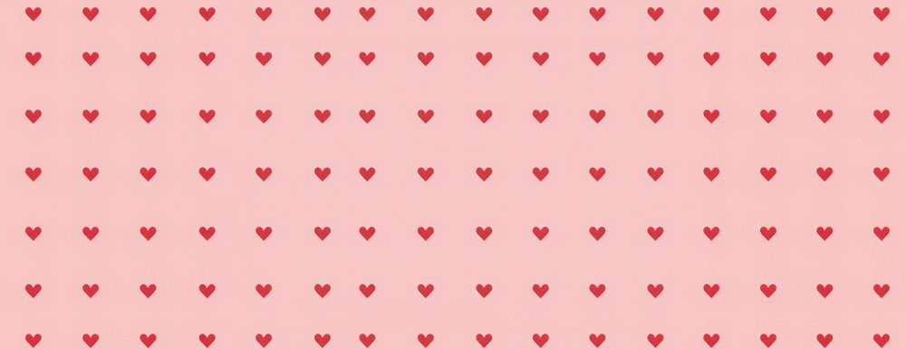 Red hearts on a pink background pattern decoration valentine.