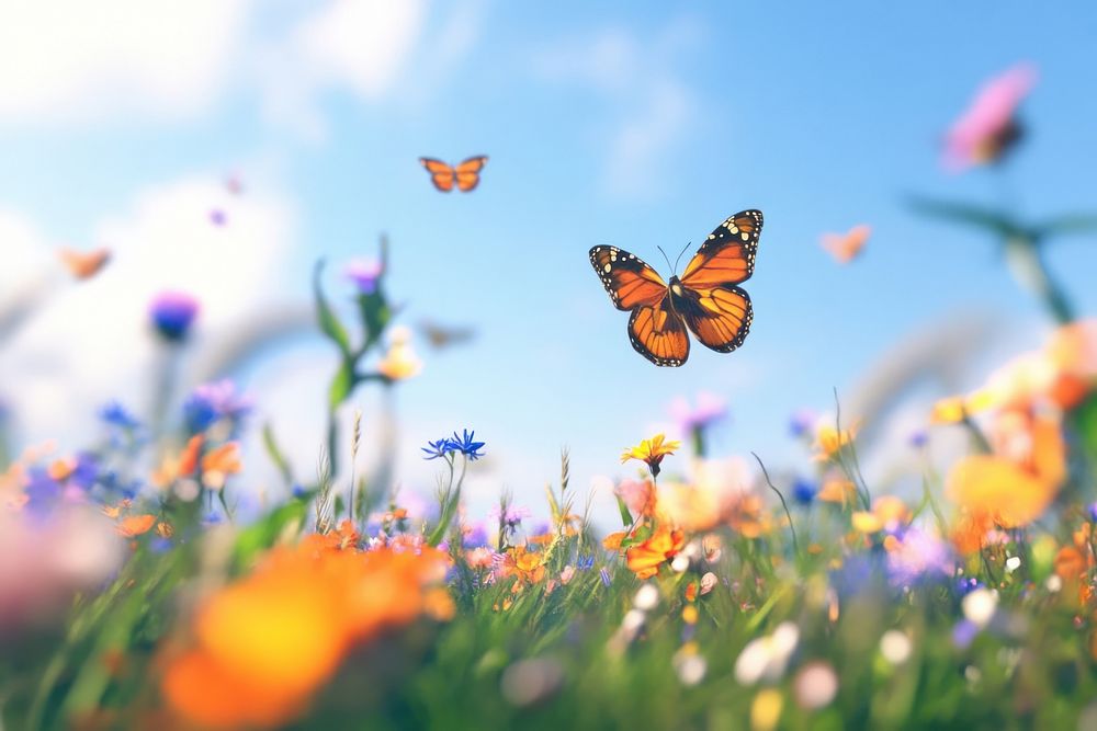 Butterflies butterfly flowers nature.