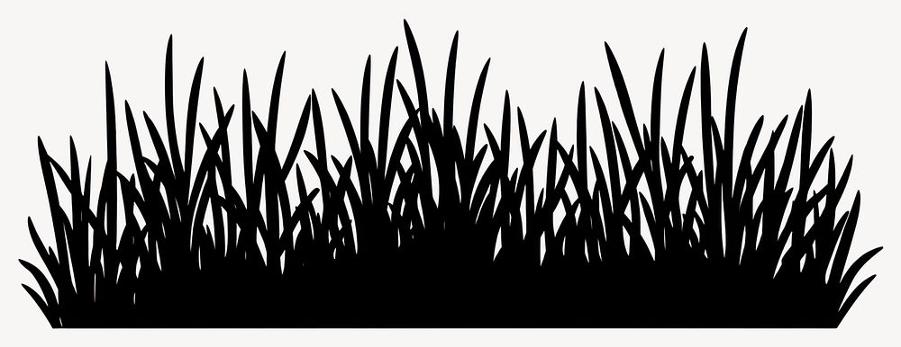 Grass bush illustration design vector vector