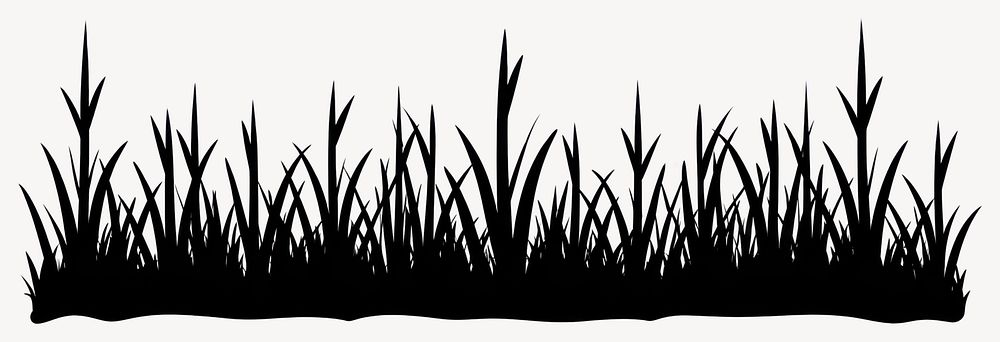 Grass bush illustration vector design vector