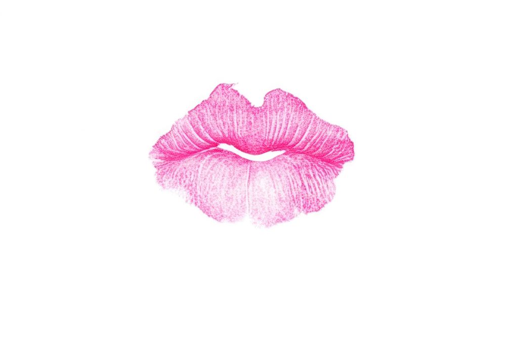 Kiss mark cosmetics lipstick print.