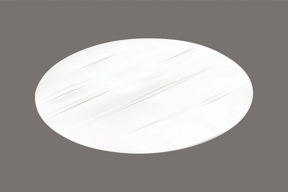 Minimalist circular ceiling light sticker