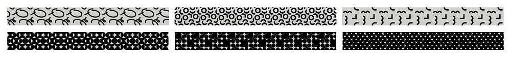 Abstract black and white patterns. Repetitive geometric designs. Monochrome patterns with intricate shapes. Abstract…