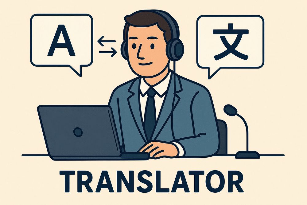 Professional translator illustration technology | Free Photo ...