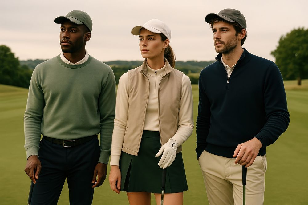 Stylish golfers on course Free Photo rawpixel