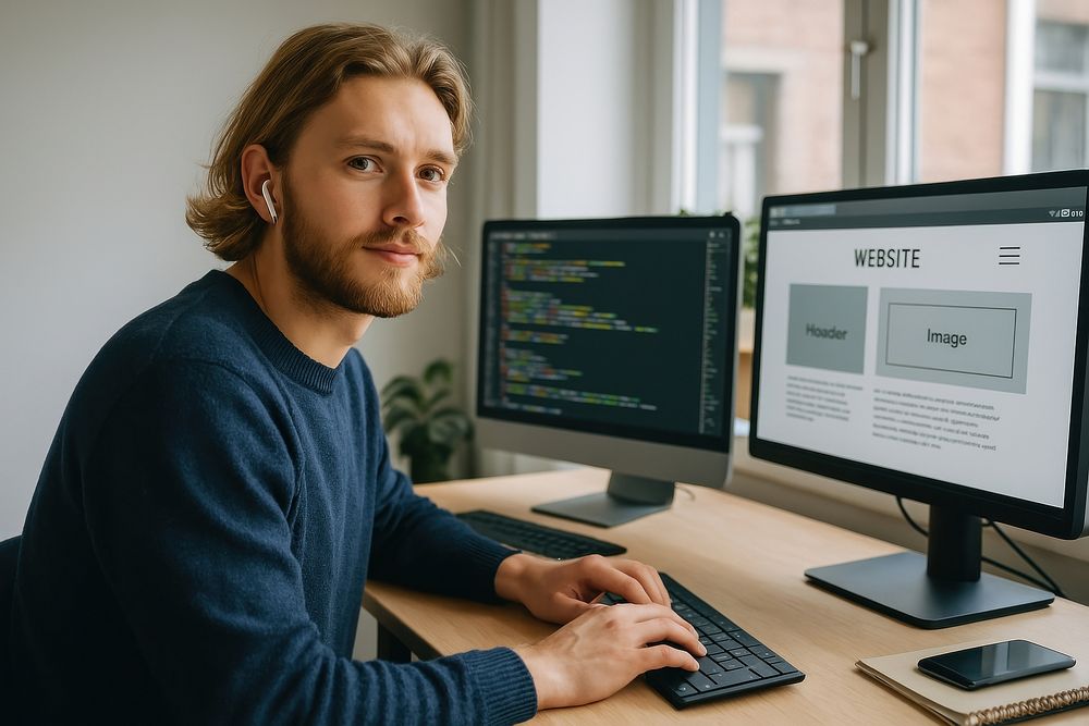 Web developer coding website interface. | Free Photo - rawpixel