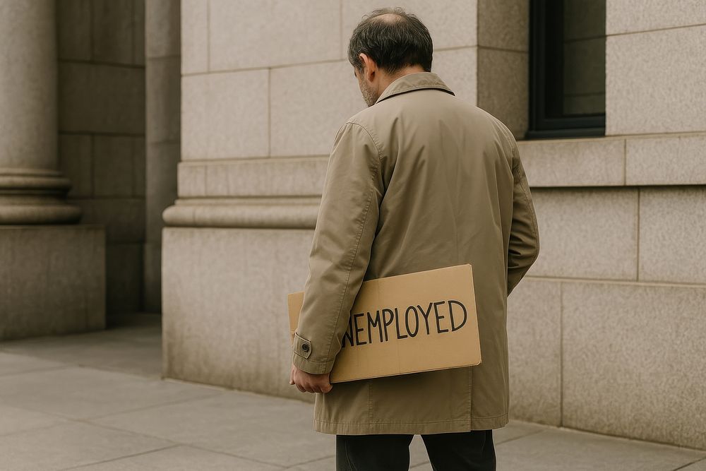 Man holding unemployed sign | Free Photo - rawpixel
