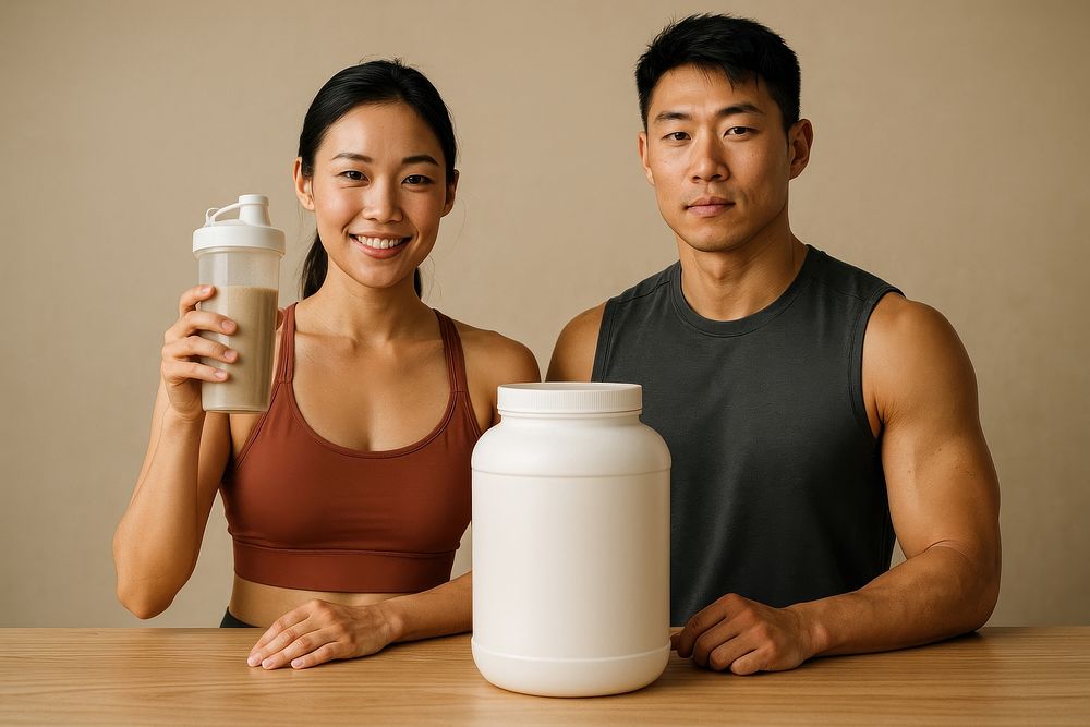 Fitness enthusiasts with protein shake Free Photo rawpixel