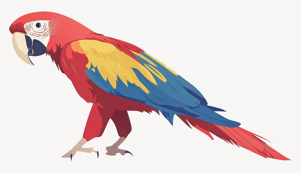 Macaw bird illustration parrot vector vector