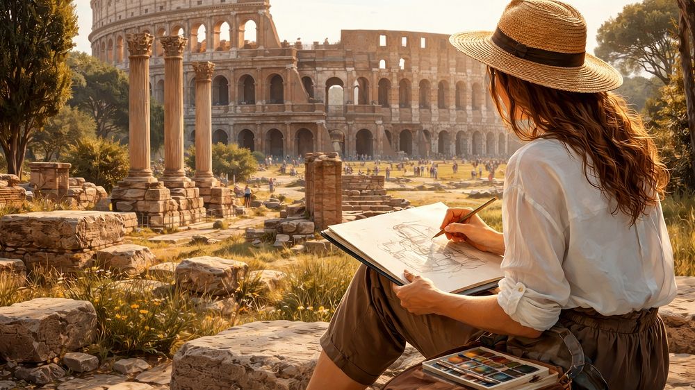 Ancient Rome Drawing Painting Images | Free Photos, PNG Stickers ...