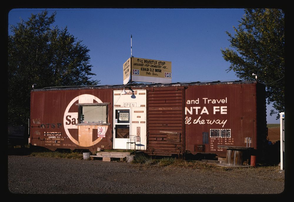 T & L Whistle Stop Market, Cahone, Colorado (1991) photography in high resolution by John Margolies. Original from the…
