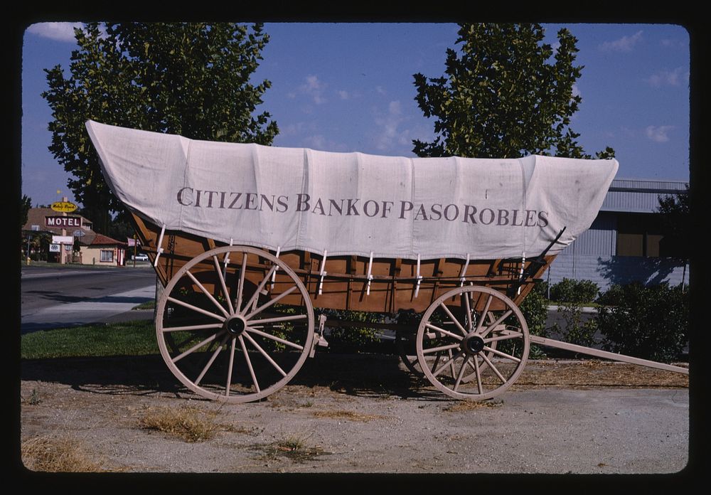 Citizen's Bank of Paso Robles sign, Paso Robles, California (1991) photography in high resolution by John Margolies.…