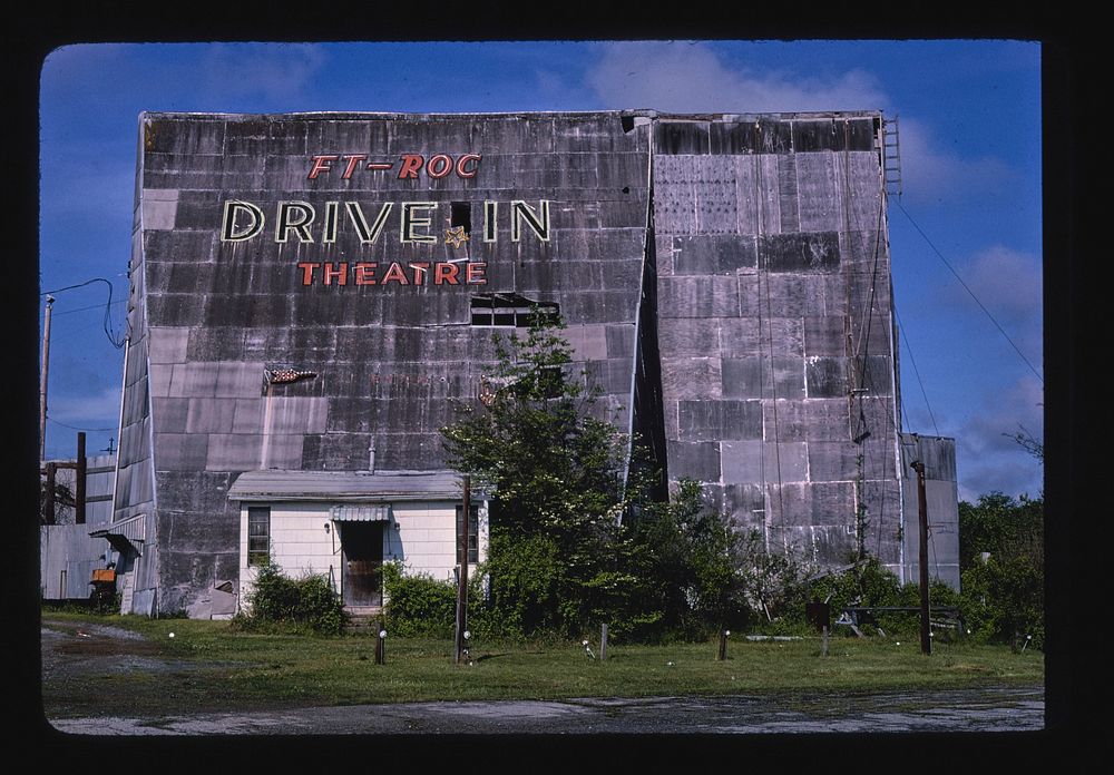 Ft. Roc Drive-in Theater, Route 21, Rock Hill, South Carolina (1982) photography in high resolution by John Margolies.…