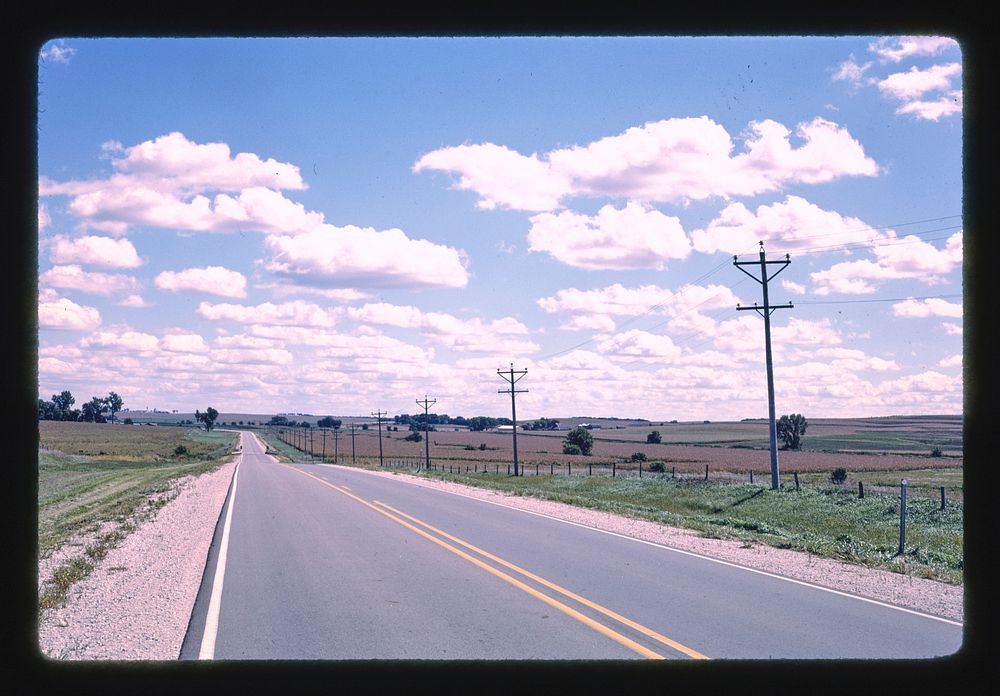 Route 175, Arthur, Iowa (1987) photography in high resolution by John Margolies. Original from the Library of Congress. 