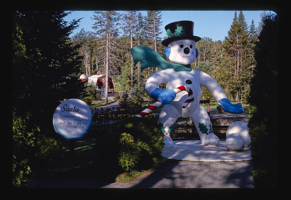 Santa's Village, Route 2, Jefferson, New Hampshire (1996) photography in high resolution by John Margolies. Original from…