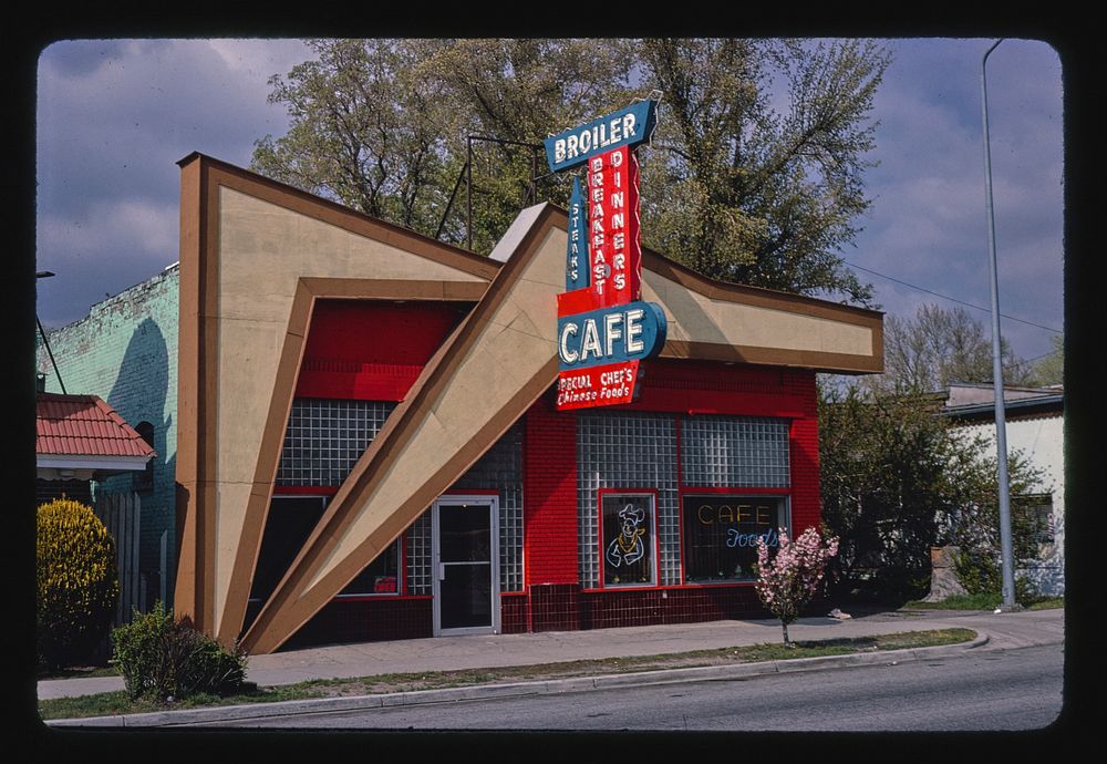 Broiler Cafe (Chinese), Salt Lake City, Utah (1980) photography in high resolution by John Margolies. Original from the…
