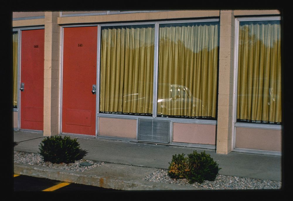 Holiday Inn, Brockton, Massachusetts (1978) photography in high resolution by John Margolies. Original from the Library of…