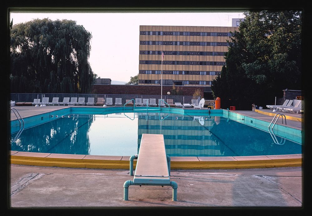Granit Hotel & Country Club, Kerhonkson, New York (1977) photography in high resolution by John Margolies. Original from the…