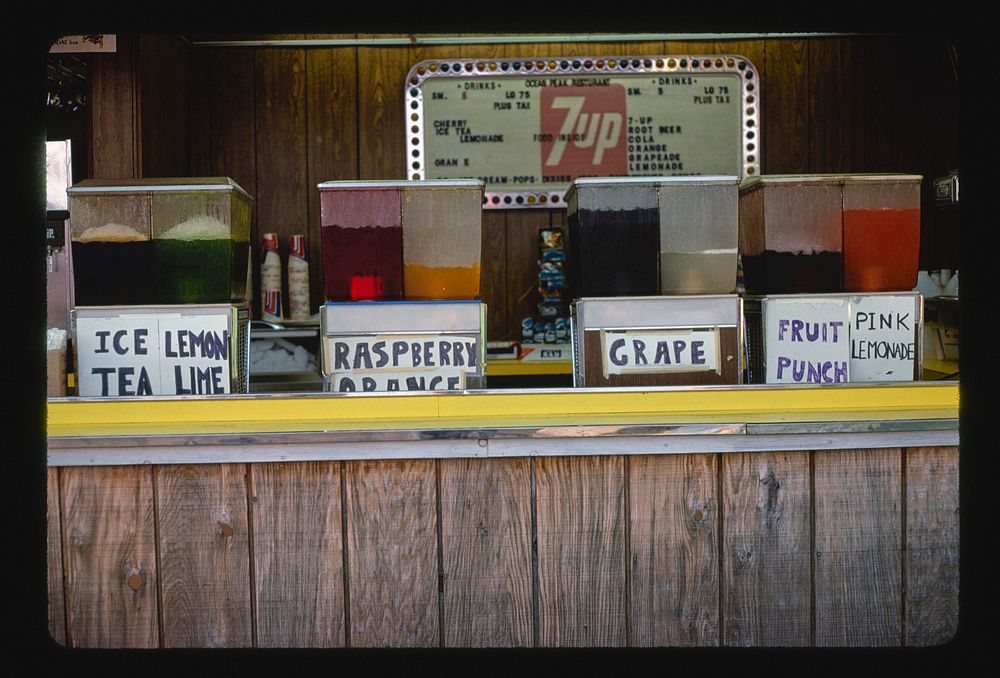 Sugar water, Seaside Heights, New Jersey (1978) photography in high resolution by John Margolies. Original from the Library…