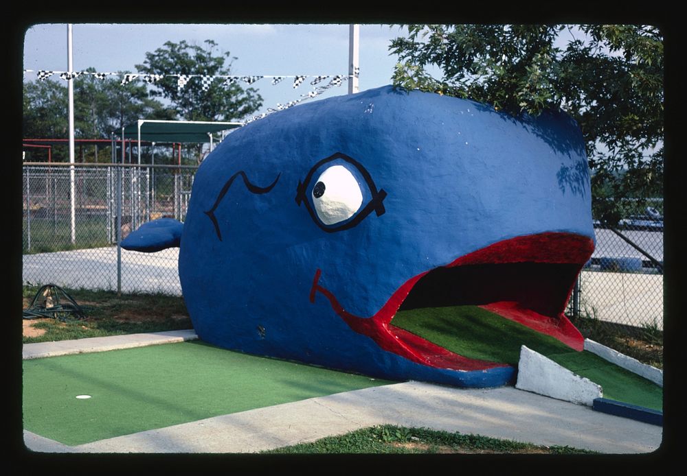 Whale hole, Sir Goony Golf, Chattanooga, Tennessee, Chattanooga, Tennessee (1986) photography in high resolution by John…