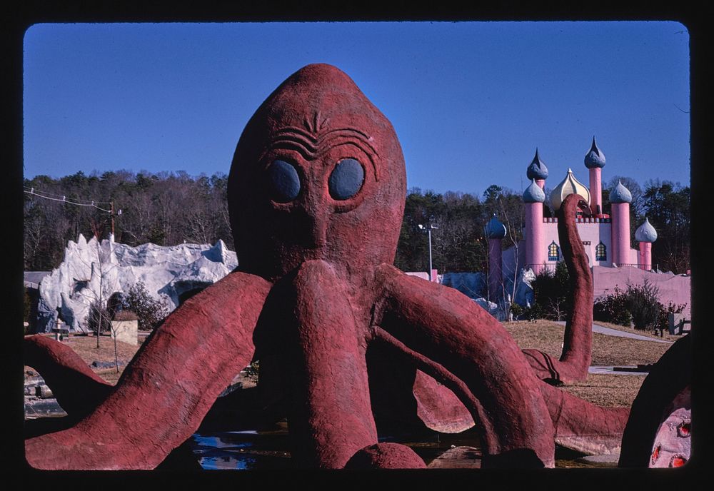 Octopus, Adventure Golf, Route 441, Pigeon Forge, Tennessee (1984) photography in high resolution by John Margolies.…