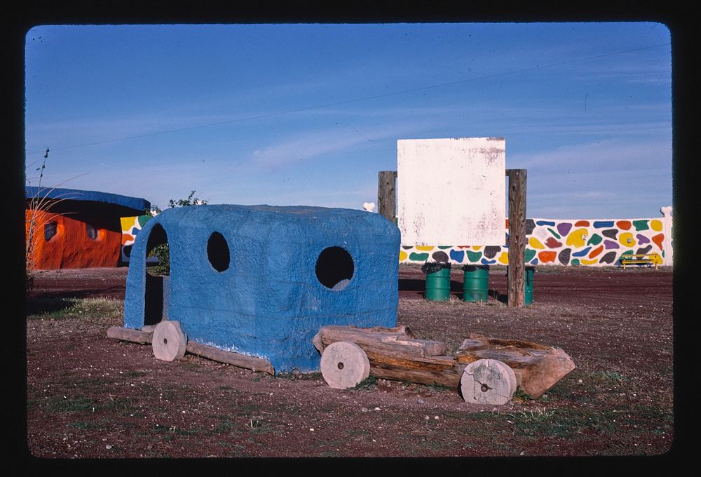 Truck, Flintstone's Bedrock City, Rts. 64 and 180, Valle, Arizona (1987) photography in high resolution by John Margolies.…