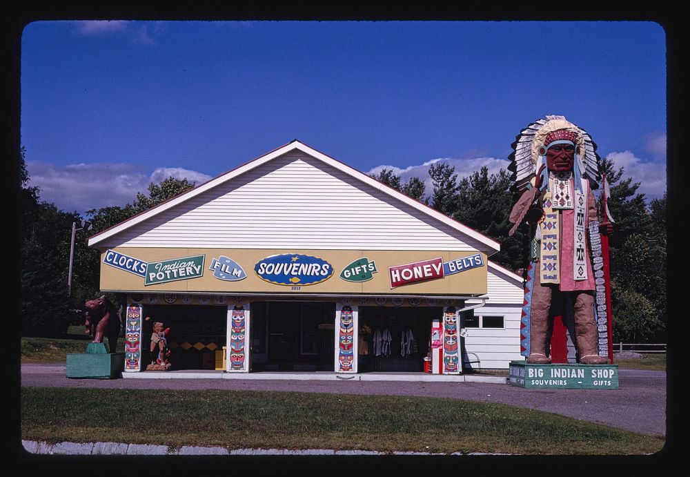 Big Indian Shop, Mohawk Trail, Route 2, Shelburne Falls, Massachusetts (1997) photography in high resolution by John…