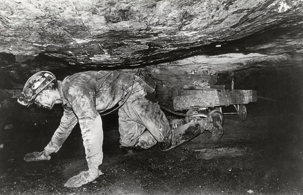 Miner. Original public domain image from Flickr