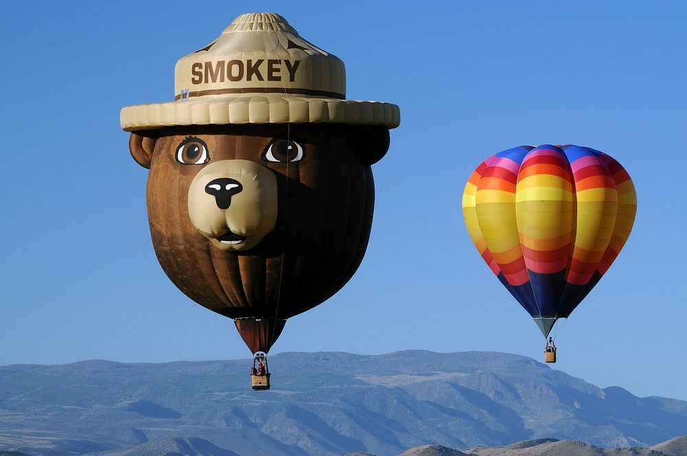 Smokey Balloon 1Photo taken at the “Eyes to the Sky” Balloon festival held at Salina, Utah in June 2012. Photo by Kreig…