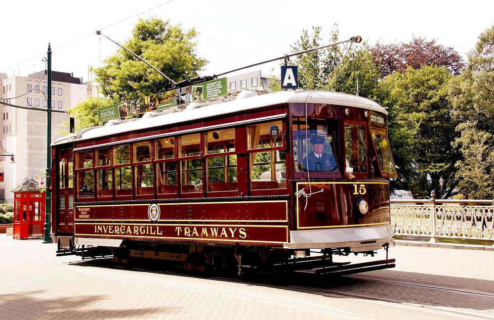 Trams in Christchurch.
