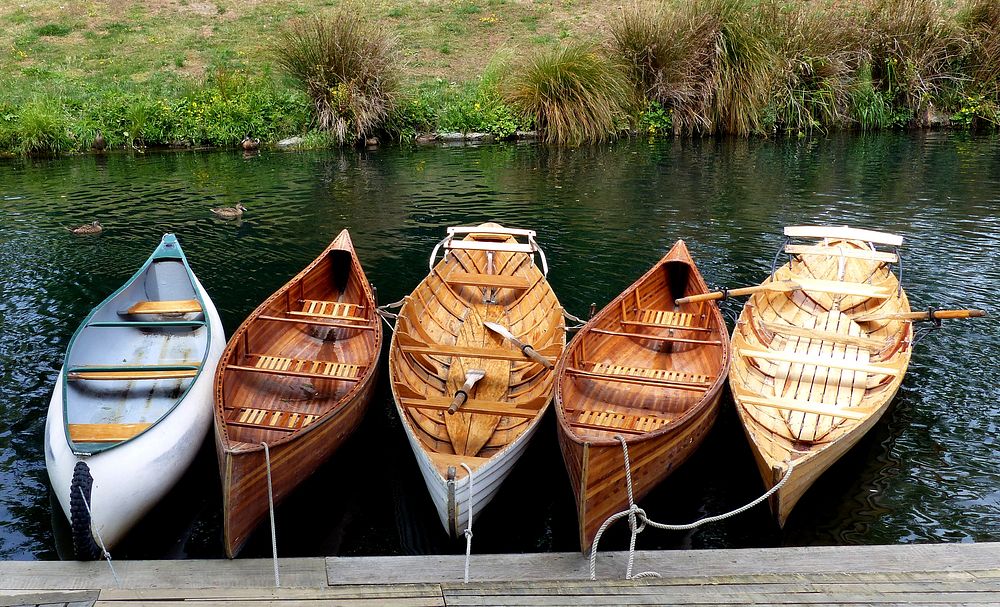 Antigua Boatsheds Canoe Hire in Christchurch, New Zealand. Original public domain image from Flickr