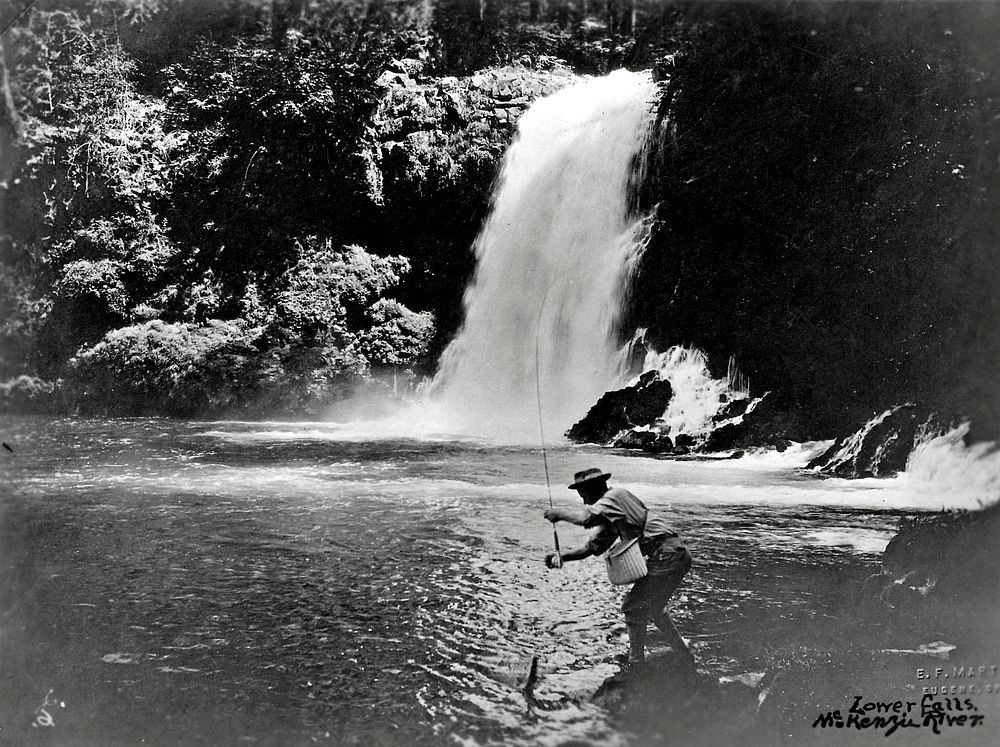 Willamette NF - Tamolitch Falls, OR c1930. Original public domain image from Flickr