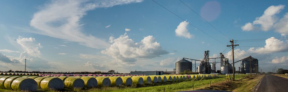 United Ag Cooperative Hillje site supports cotton ginning and grain elevator operations, in El Campo, TX, on September 22…